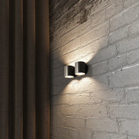 Sollux Lighting ORBIS 2 vägglampa Svart, LED-kompatibel, IP20, Aluminium, 220-240V, max 50W, CE RoHS