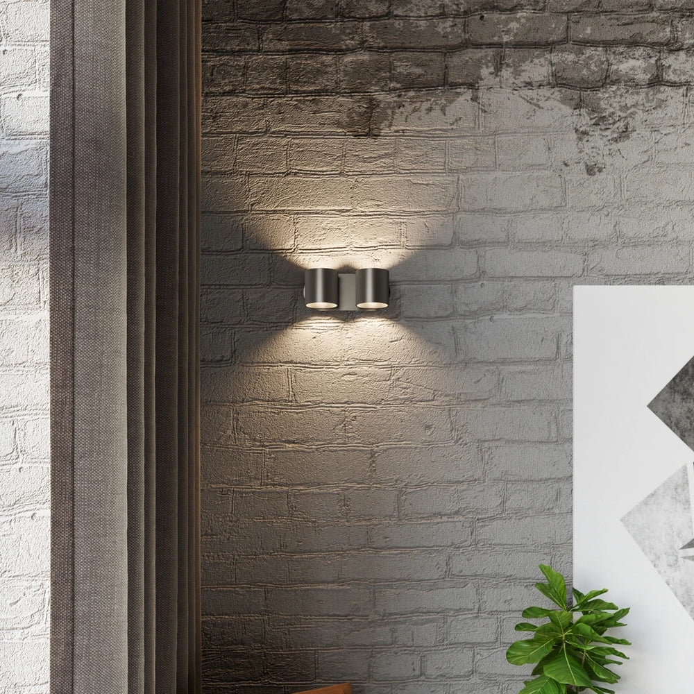 Sollux Lighting ORBIS 2 vägglampa Svart, LED-kompatibel, IP20, Aluminium, 220-240V, max 50W, CE RoHS