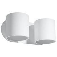 Sollux Lighting ORBIS 2 vägglampa LED-kompatibel, IP20, 220-240V, Aluminium matt guldfinish, CE RoHS