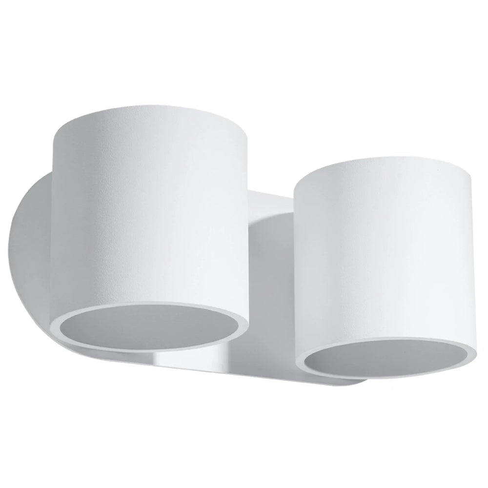 Sollux Lighting ORBIS 2 vägglampa LED-kompatibel, IP20, 220-240V, Aluminium matt guldfinish, CE RoHS