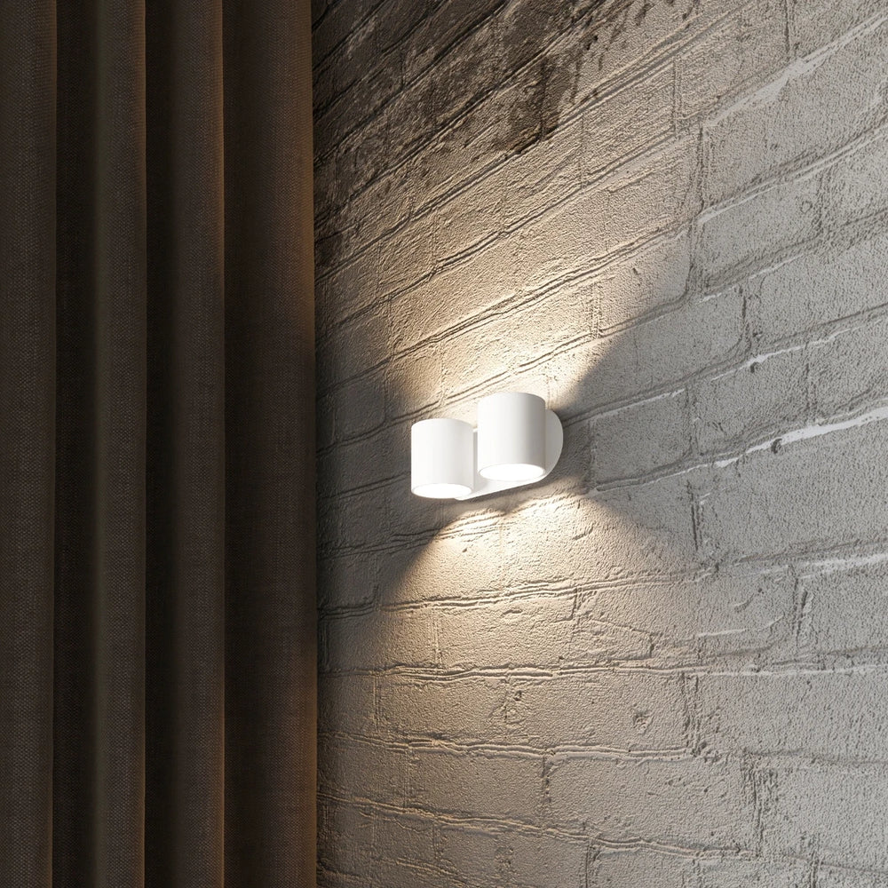 Sollux Lighting ORBIS 2 vägglampa LED-kompatibel, IP20, 220-240V, Aluminium matt guldfinish, CE RoHS