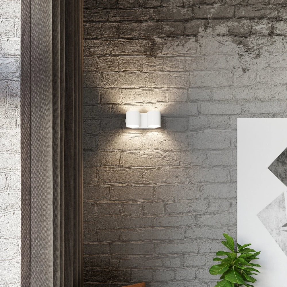 Sollux Lighting ORBIS 2 vägglampa LED-kompatibel, IP20, 220-240V, Aluminium matt guldfinish, CE RoHS