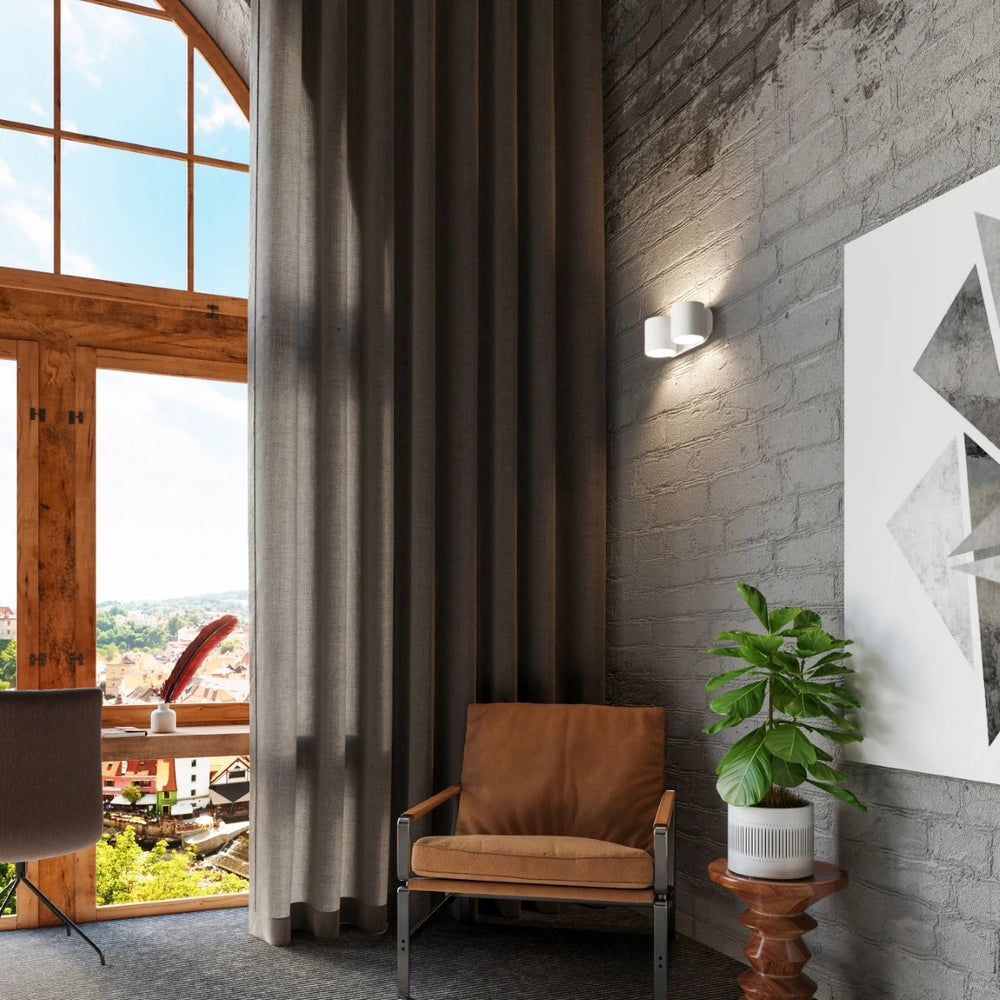 Sollux Lighting ORBIS 2 vägglampa LED-kompatibel, IP20, 220-240V, Aluminium matt guldfinish, CE RoHS