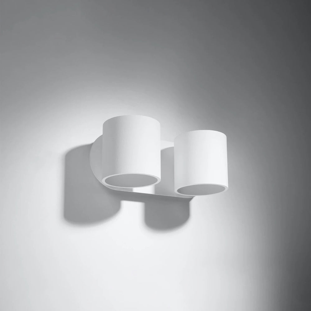 Sollux Lighting ORBIS 2 vägglampa LED-kompatibel, IP20, 220-240V, Aluminium matt guldfinish, CE RoHS