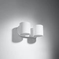Sollux Lighting ORBIS 2 vägglampa LED-kompatibel, IP20, 220-240V, Aluminium matt guldfinish, CE RoHS