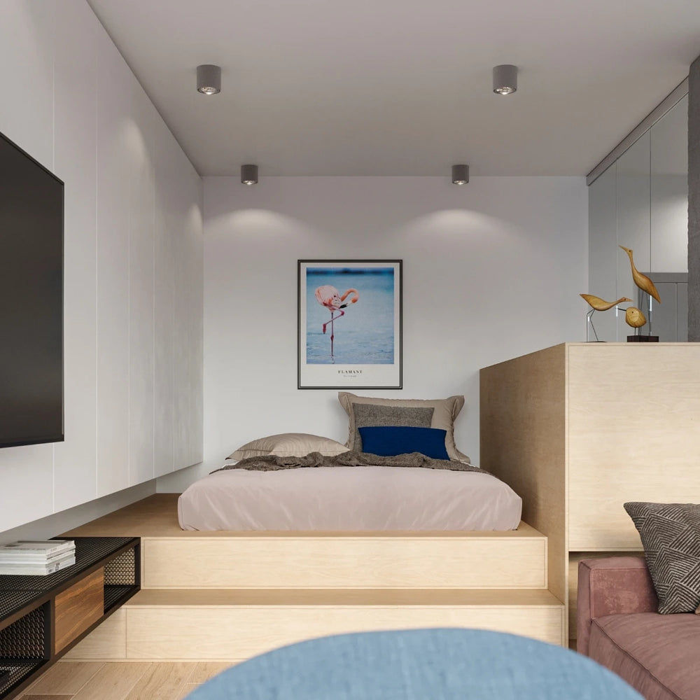 Sollux Lighting TIUBE takspotlight, LED redo, IP20, 220-240V, max 50W, Matt Guld Aluminium