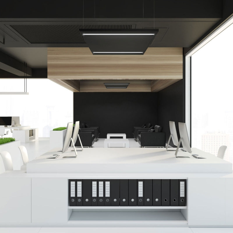 Spectrum ALGINE LINE LED takpanel 44W 4000K 5300 lumen IP20 600x600mm Svart UGR<16 CRI>80