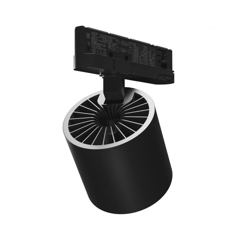 Spectrum ARTEMIDA Maxi LED Skenspotlight 12-42W 4000K 4500 lumen CRI>90 IP20 3-Fas Svart Aluminium