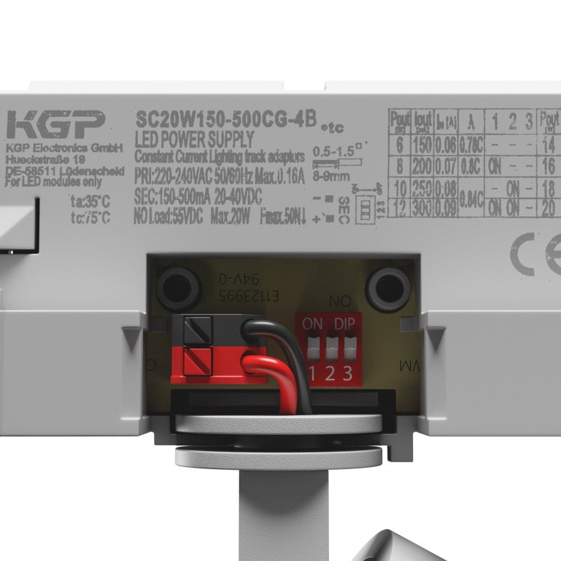 Spectrum ARTEMIDA MINI LED Track Light 3-Phase 6.5-20W 3000K 230V 2300 lumens CRI>90 36/60° White IP20