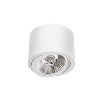 Spectrum CHLOE AR111 GU10 LED Taklampa, Justerbar Rund Vit, Ytmonterad, IP20 20W Max