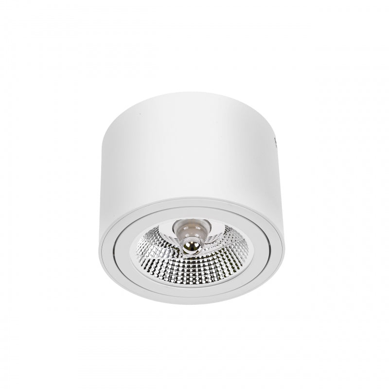 Spectrum CHLOE AR111 GU10 LED Taklampa, Justerbar Rund Vit, Ytmonterad, IP20 20W Max
