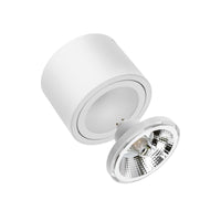 Spectrum CHLOE AR111 GU10 LED Taklampa, Justerbar Rund Vit, Ytmonterad, IP20 20W Max