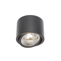 Spectrum CHLOE AR111 GU10 LED taklampa, IP20, rund justerbar svart aluminiumhölje, 20W max 250V