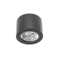 Spectrum CHLOE AR111 GU10 LED taklampa, IP20, rund justerbar svart aluminiumhölje, 20W max 250V