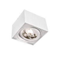 Spectrum CHLOE AR111 GU10 LED utanpåliggande takarmatur, IP20 Vit aluminiumhölje, 20W max 250V