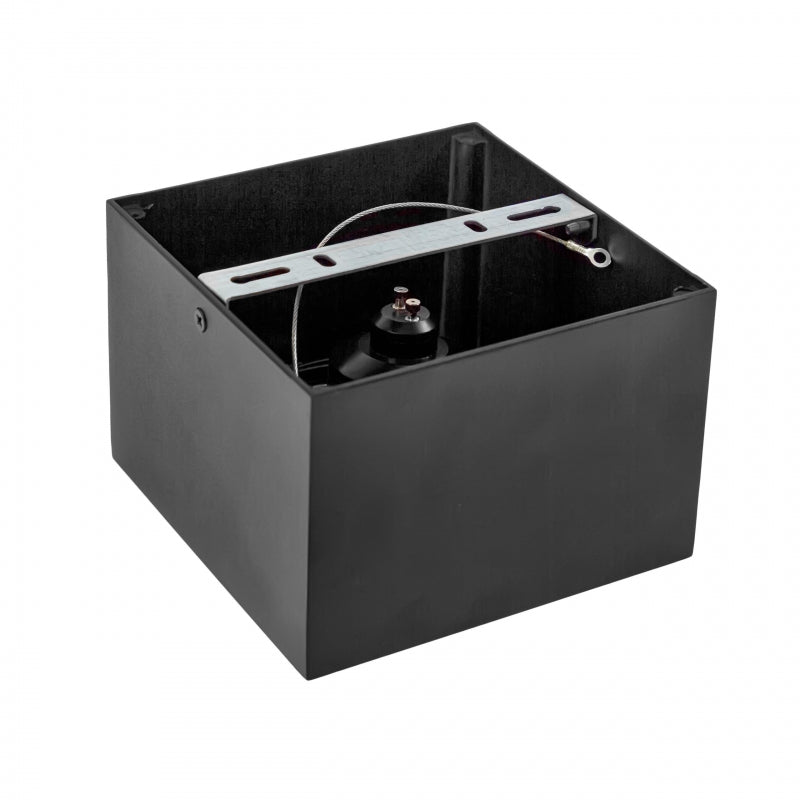 Spectrum CHLOE AR111 GU10 ytmonterad LED-armatur, max 20W, IP20, svart taklampa i aluminium