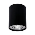Spectrum CHLOE GU10 LED takspotlight, IP20 Svart Silver justerbar rund, 250V max 10W, aluminium