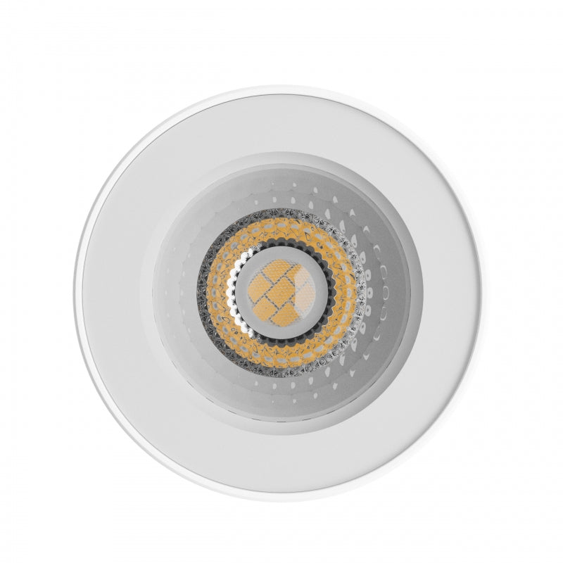 Spectrum CHLOE GU10 Ytmonterad LED Spot Light 250V IP44 Aluminium Vit Rund 70x90mm