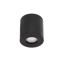 Spectrum CHLOE GU10 Ytmonterad Takarmatur, IP65 Svart Aluminium Rund Kapsling, 250V, Max 6W
