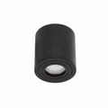 Spectrum CHLOE GU10 Ytmonterad Takarmatur, IP65 Svart Aluminium Rund Kapsling, 250V, Max 6W