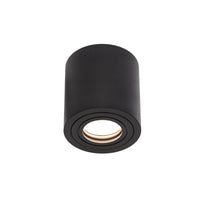 Spectrum CHLOE GU10 Ytmonterad Takarmatur, IP65 Svart Aluminium Rund Kapsling, 250V, Max 6W