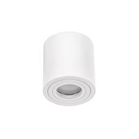 Spectrum CHLOE GU10 surface-mounted ceiling luminaire, White, IP65, Aluminum Glass, 250V, 90x97mm