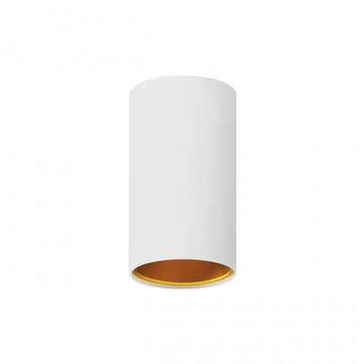 Spectrum CHLOE GU10 utanpåliggande LED-spot, Vit Guld-rör, IP20, 250V, aluminiumkropp, inomhustaklampa