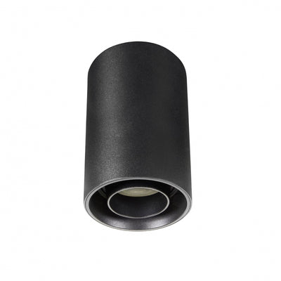 Spectrum CHLOE LED GU10 ytmonterad spotlampa, IP20, 10W max, rund svart justerbar takarmatur