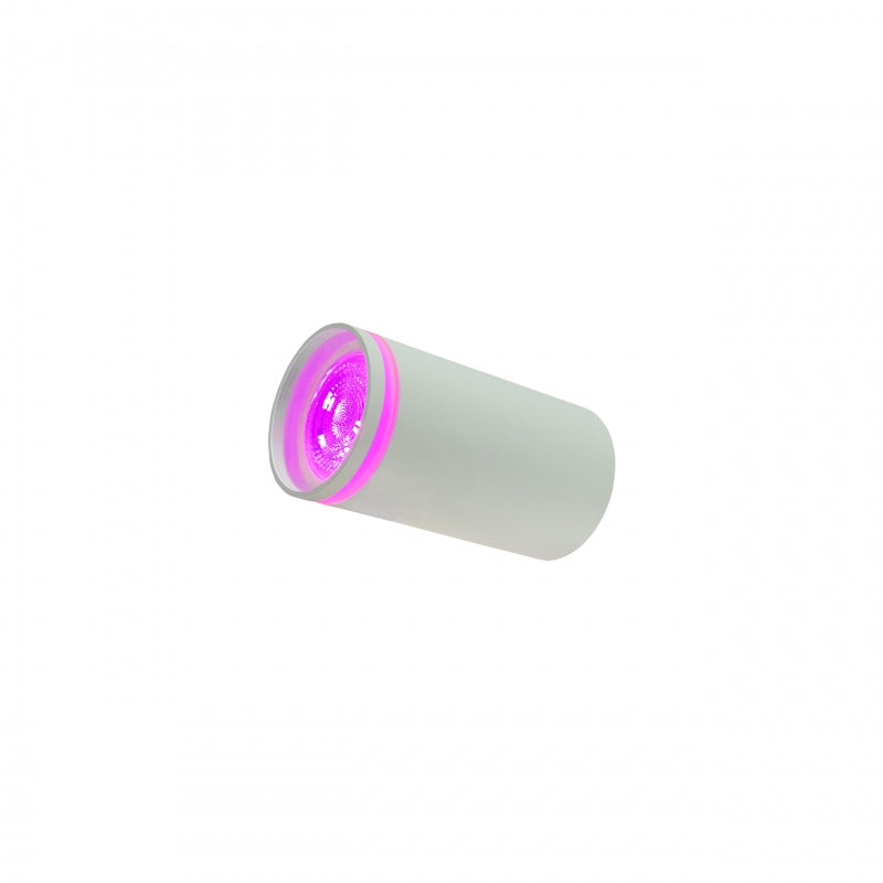 Spectrum CHLOE Mini Ring utanpåliggande GU10 takarmatur 230V IP20 Vit Aluminium Ø55x107mm