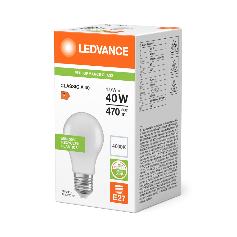 Spectrum Classic LED E27 Lampa 4.9W 470 lumen 4000K Kallvit ersätter 40W