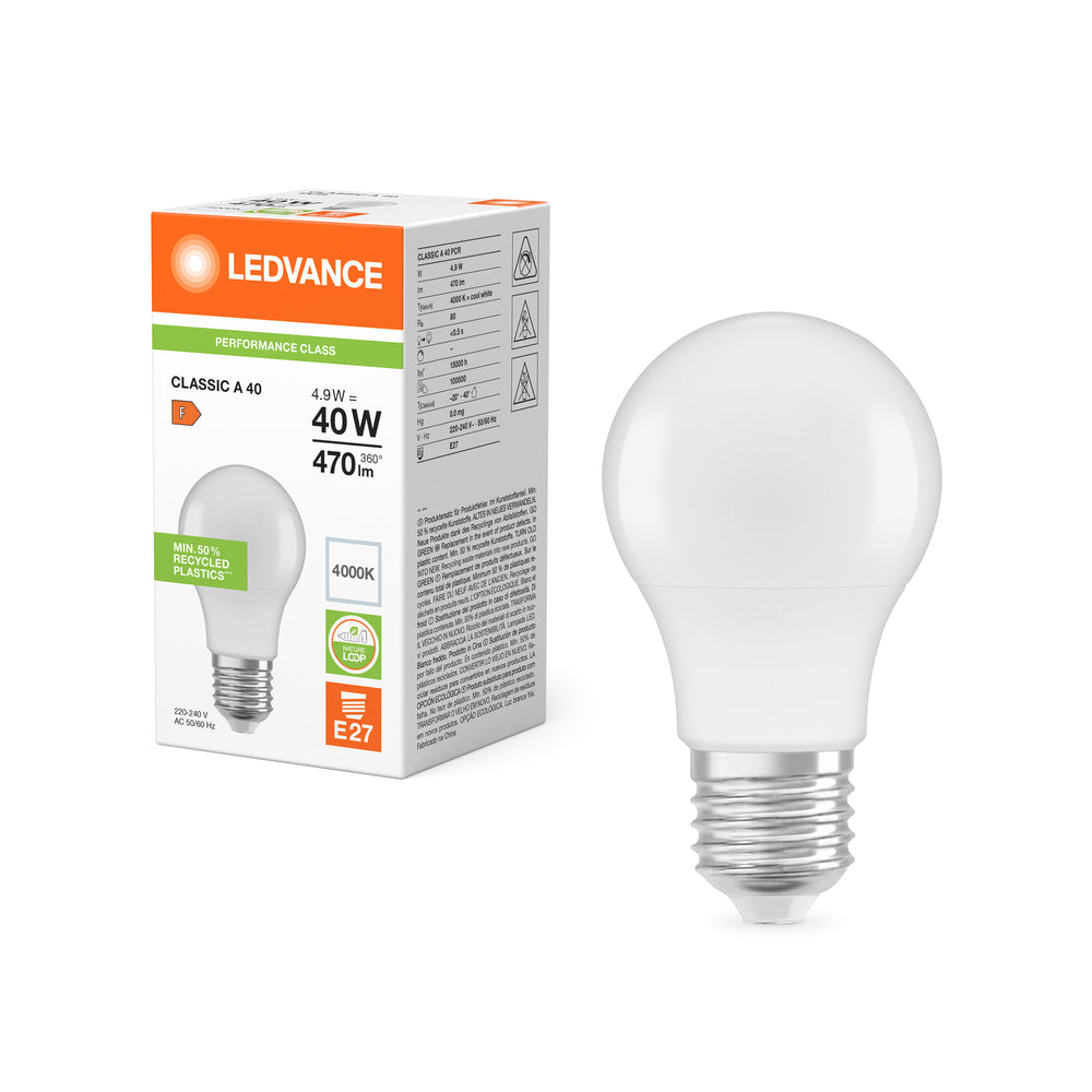 Spectrum Classic LED E27 Lampa 4.9W 470 lumen 4000K Kallvit ersätter 40W