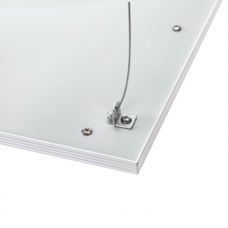 Spectrum upphängningsvajrar för hängande armatur ALGINE 600x600mm eller 300x1200mm, 1m stål, silver, 4 stycken