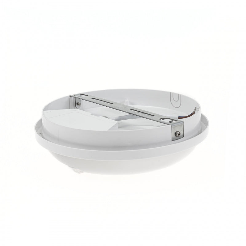 Spectrum LED 20W taklampa IP54 230V 4000K neutralvit rund PIR-sensor 2300 lumen Vit