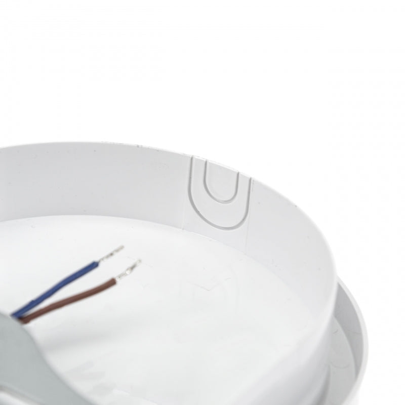 Spectrum LED 20W IP54 230V oval taklampa med PIR-sensor 4000K 2300 lumen Vit hölje