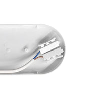 Spectrum LED 20W IP54 230V oval ceiling lamp with PIR sensor 4000K 2300 lumens White housing