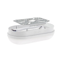 Spectrum LED 8W Oval Taklampa IP54 230V 4000K Neutralvit 820 lumen Polykarbonathus