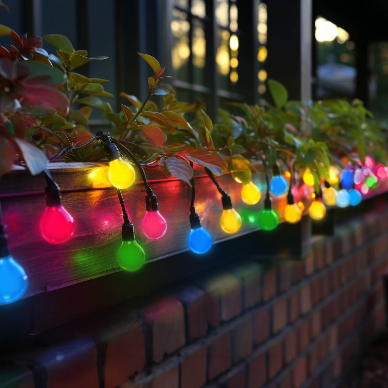 Spectrum LED Klot G45 E27 230V 1W Blå glödlampa, 270° spridning, CRI 80, 17000h livslängd