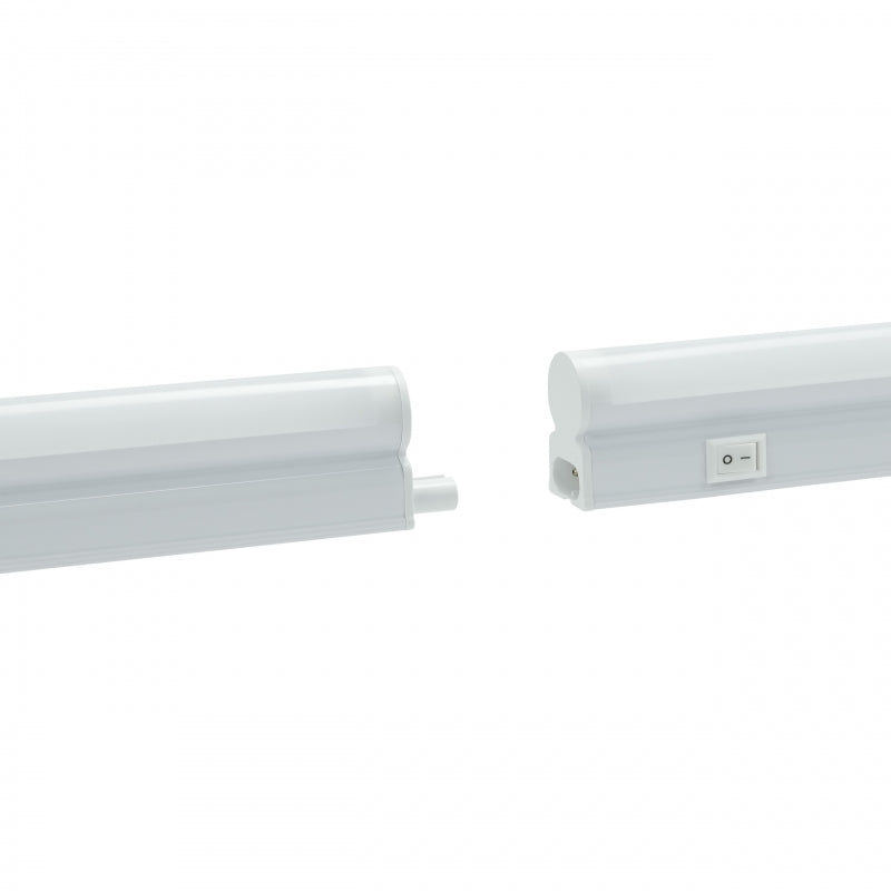 Spectrum LED skåpbelysning 300mm 4W 4000K 400 lumen IP20 Vit ytmonterad med strömbrytare 230V