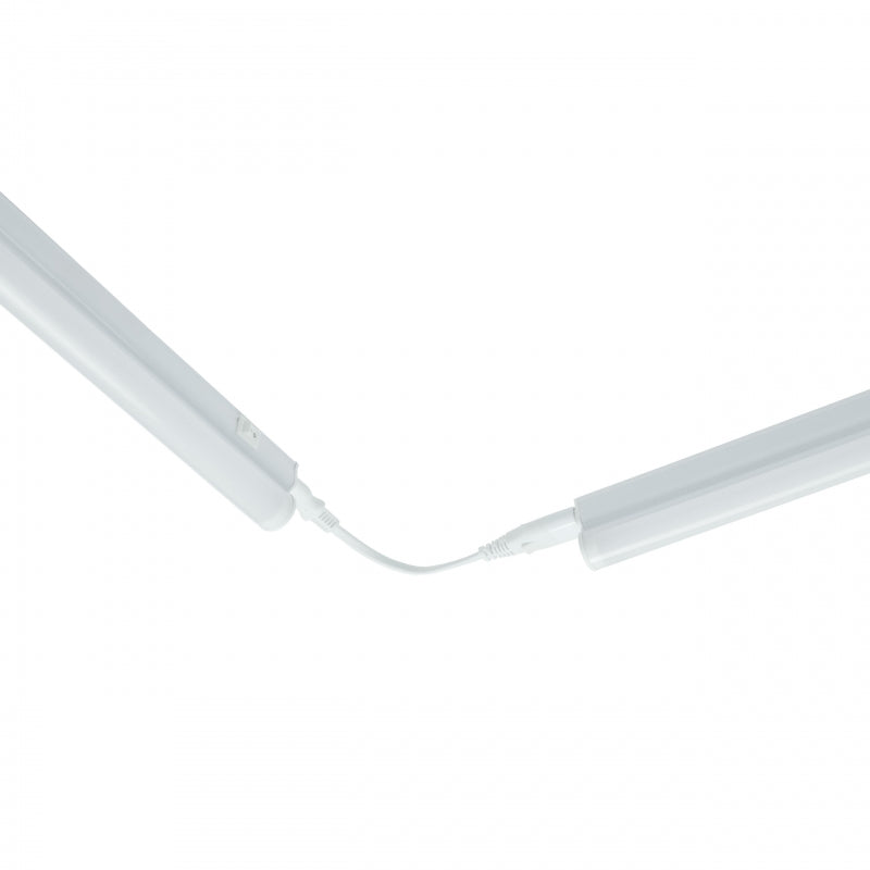 Spectrum LED skåpbelysning 300mm 4W 4000K 400 lumen IP20 Vit ytmonterad med strömbrytare 230V