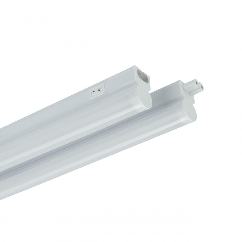 Spectrum LED skåpbelysning 300mm 4W 4000K 400 lumen IP20 Vit ytmonterad med strömbrytare 230V