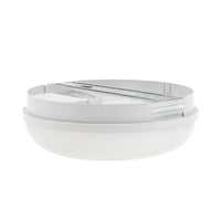 Spectrum LED taklampa 8W 230V 4000K IP54 IK10 rund neutralvit ytmontering 940 lumen