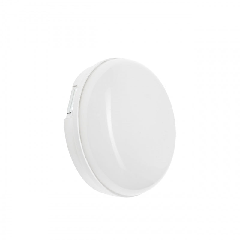 Spectrum LED taklampa 8W 230V 4000K IP54 IK10 rund neutralvit ytmontering 940 lumen