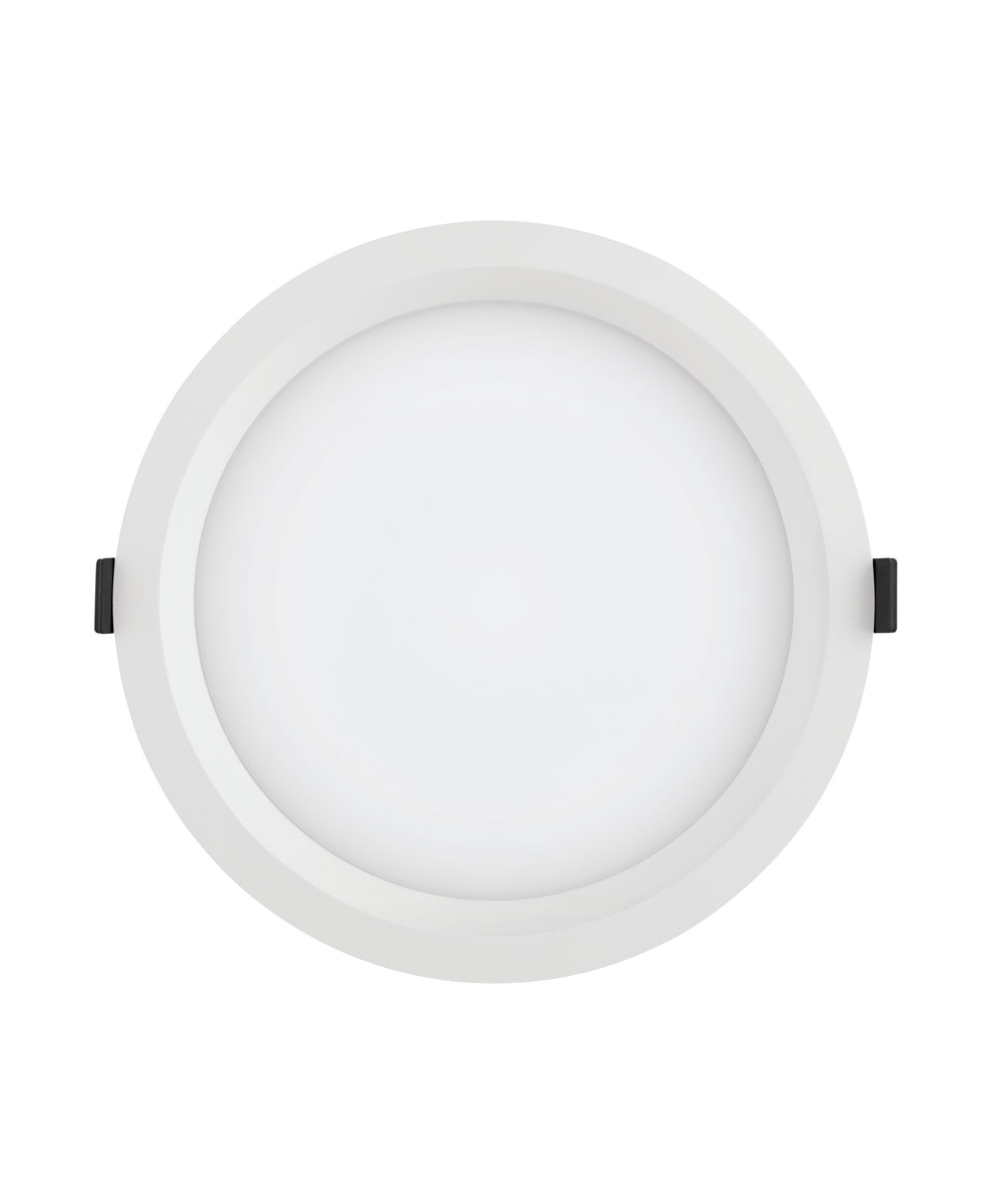 Spectrum LED Downlight Alu DN200 25W 2370 lumen 4000K Kallvit IP44 215mm utskärning