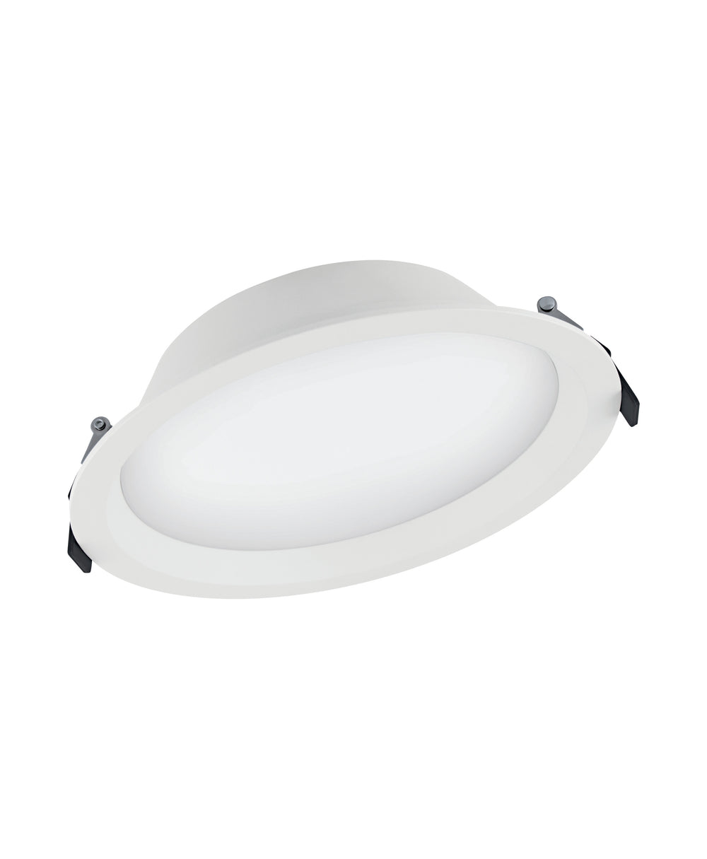 Spectrum LED Downlight Alu DN200 25W 2370 lumen 4000K Kallvit IP44 215mm utskärning