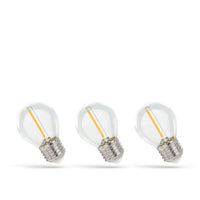 Spectrum LED E27 Lampa 1W 230V 2700K Varmvit Klarglas 60 lumen 300° Spridning 3-Pack