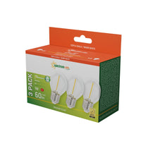 Spectrum LED E27 Lampa 1W 230V 2700K Varmvit Klarglas 60 lumen 300° Spridning 3-Pack