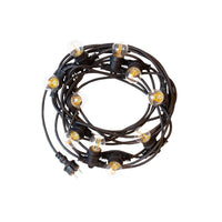 Spectrum LED ljusslinga festoon 5m med 10x E27 socklar, 220-240V, IP20, 3000K, CE RoHS, 5 års garanti