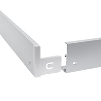 Spectrum LED frame for surface mounted ALGINE luminaire 300x1200mm, White aluminum polycarbonate build