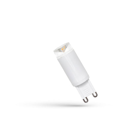Spectrum LED G9 lampa 2.5W 230V 6000K kallvit 210 lumen 100° spridning keramikhölje ej dimbar