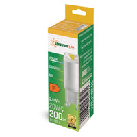 Spectrum LED G9 lampa 230V 2.5W 4000K Neutralvit 200 lumen keramik ej dimbar inomhusbelysning